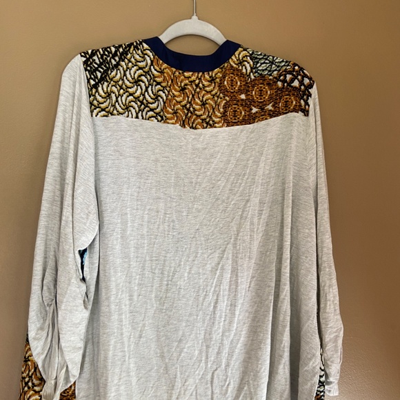 Plus size 2x Women's blouse shirt top multi color 3/4 sleeves - Picture 5 of 5